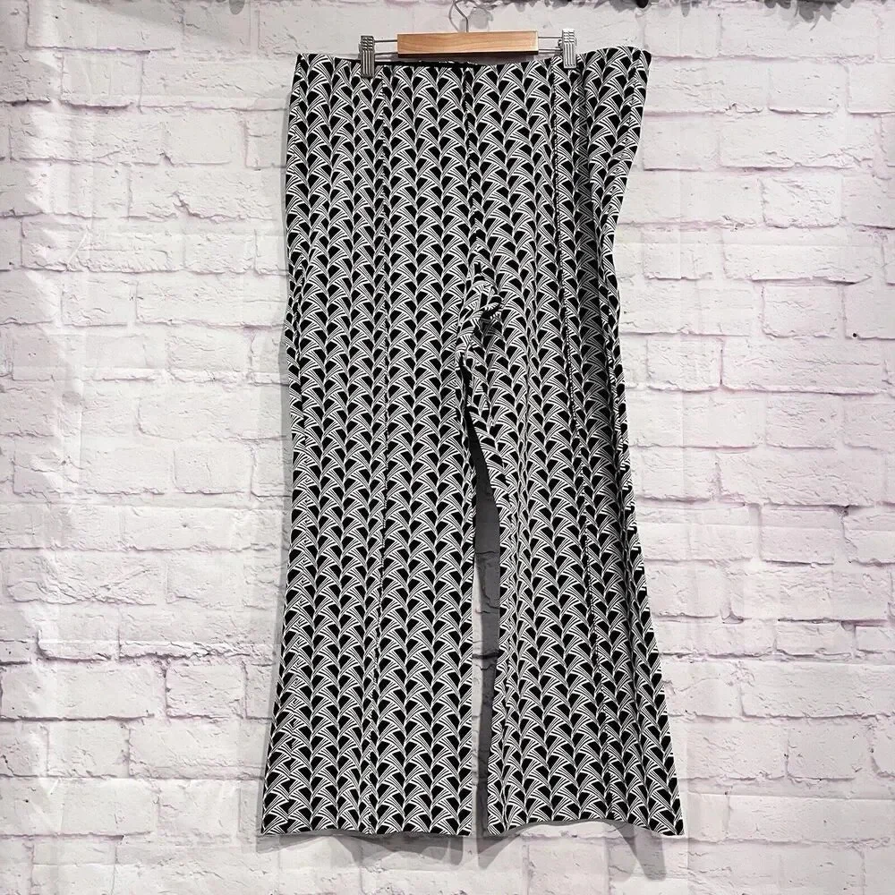 Anthropologie Maeve The Margot Kick Flare Cropped Pants Size‎ XL Office Career - Picture 2 of 11